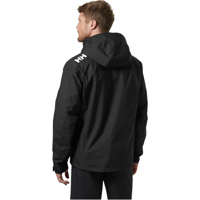 2024 Helly Hansen Mens Crew Hooded Midlayer Sailing Jacket 2.0 34442 - Black